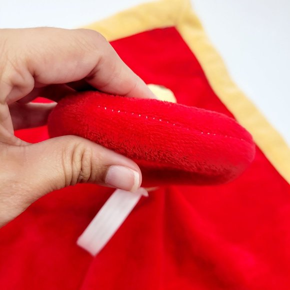 Disney Baby Red Plush Winnie the Pooh Rattle Lovey Security Blanket Infant Toy - Picture 12 of 12